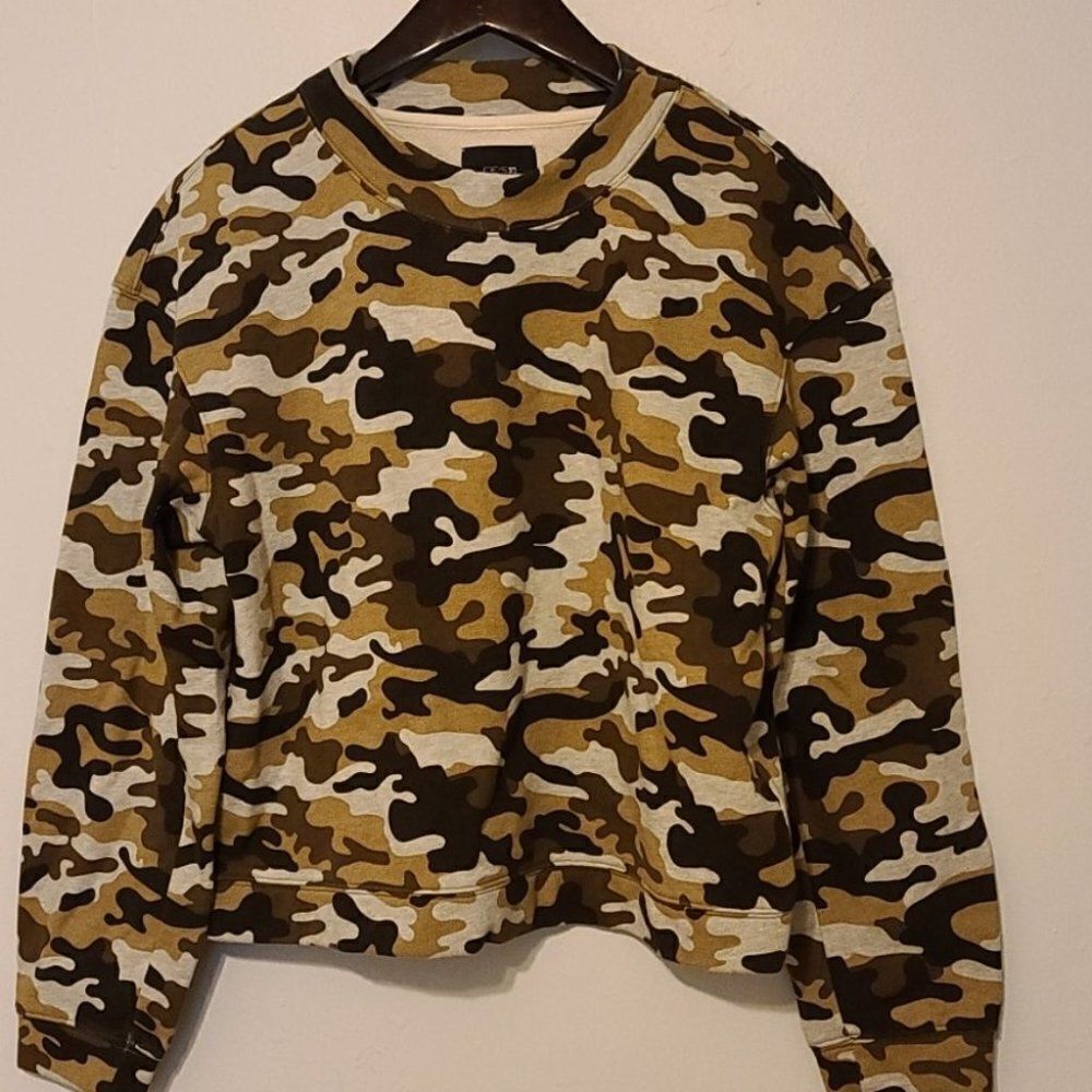 Joe's jeans camouflage sweatshirt size s